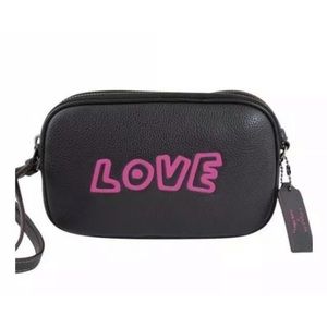 Coach X Keith Haring Black LOVE Crossbody